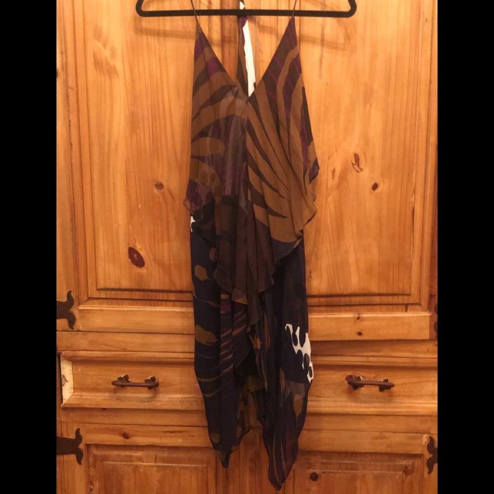 Sexy silk multi layer dress